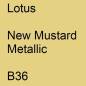 Preview: Lotus, New Mustard Metallic, B36.